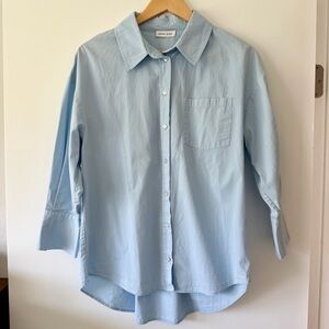 Anine Bing Mika relaxed Blue Shirt